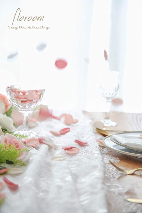 Floroom 300pcs Rose Petals Blush Pink Faux Silk Flower Petals - Image 6
