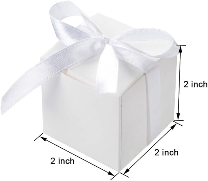 AWELL White Gift Candy Box Bulk 2x2x2 inches - Image 3