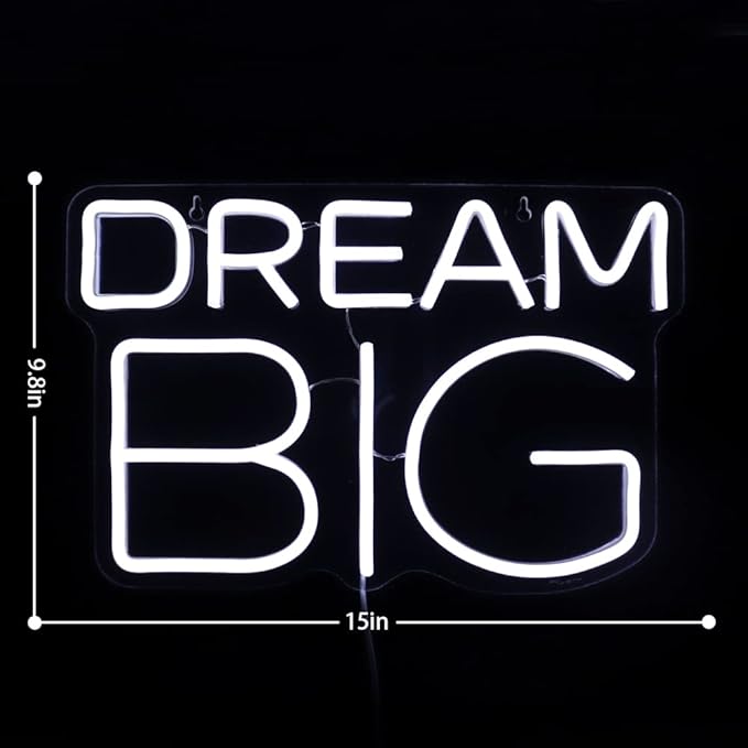 Dream-Big Neon Sign For Wall Decor In Bedroom or Bar, Dream Led Neon Sign For - Image 6