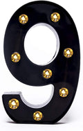 Foaky Black LED Marquee Number Lights Sign Light Up Marquee Number Lights Sign by Foaky