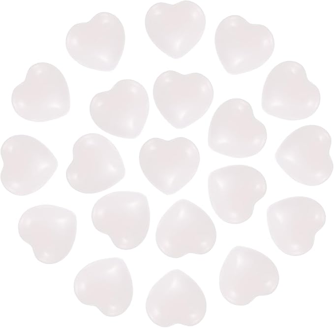 PATIKIL 20 Pcs Natural Heart Shaped Crystal Stone, 0.6 Inch Mini Polished Love by PATIKIL
