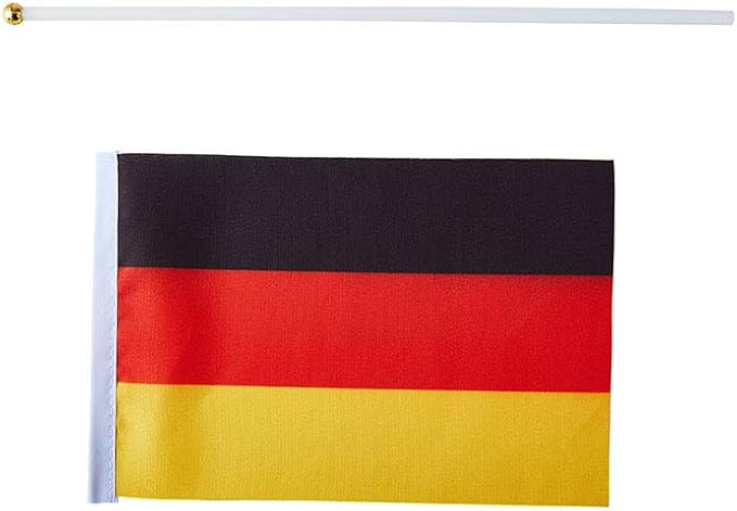 German Flag German Flag, Small Mini Handheld German Flags on Stick - Image 4