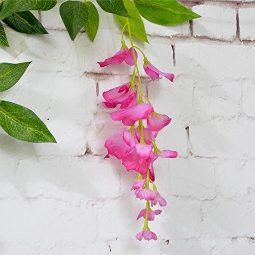 DearHouse 4Pcs 6.6Ft/Piece Artificial Flowers Silk Wisteria Garland Artificial - Image 3