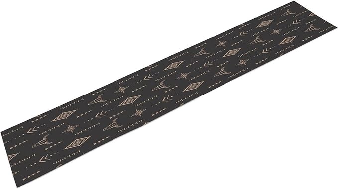 Aztec Table Runner Southwest Native Navajo Tribe Geometric Vintage Country - Image 2