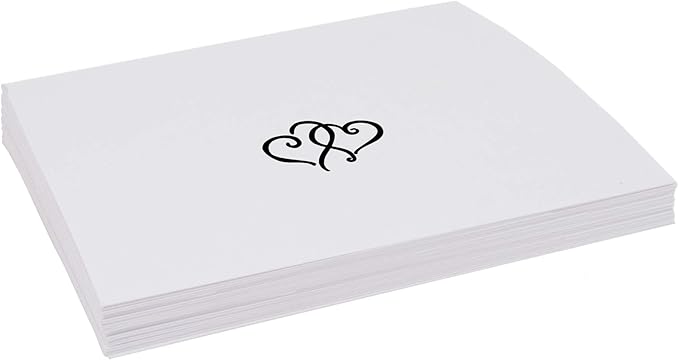 Linked Hearts Place Cards, Pre-cut and Scored - Image 4