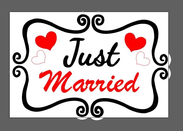 Just Married Car Magnet Set, Marry Me Magnetic Sign - Image 7
