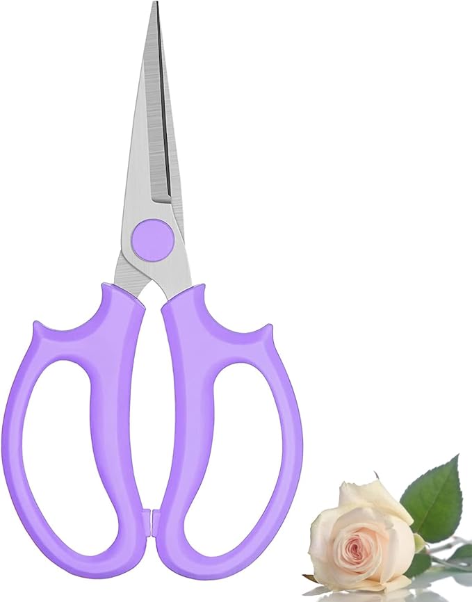Leize Flower Scissors, Premium Thickened Stainless Steel Floral Shears by Leize