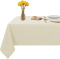 Fitable Rectangle Tablecloth Stain and Wrinkle Resistant Washable Polyester by Fitable