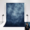 Kate Backdrop 1.5x2.2m/5x7ft Studio Classic Textured Dark Blue Figure by KateBackdropforPhotography
