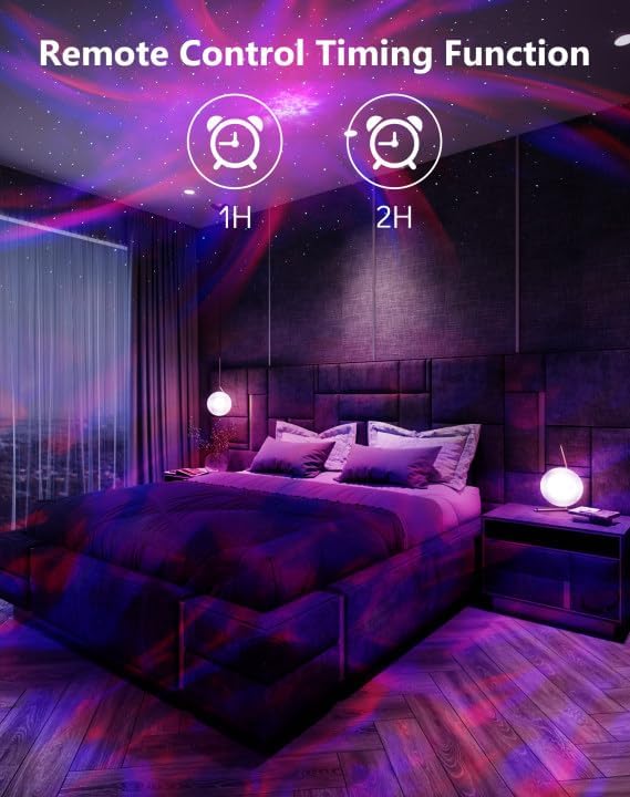 Rossetta Galaxy Projector, 58 Lighting Effects Star Projector Bluetooth Speaker - Image 6