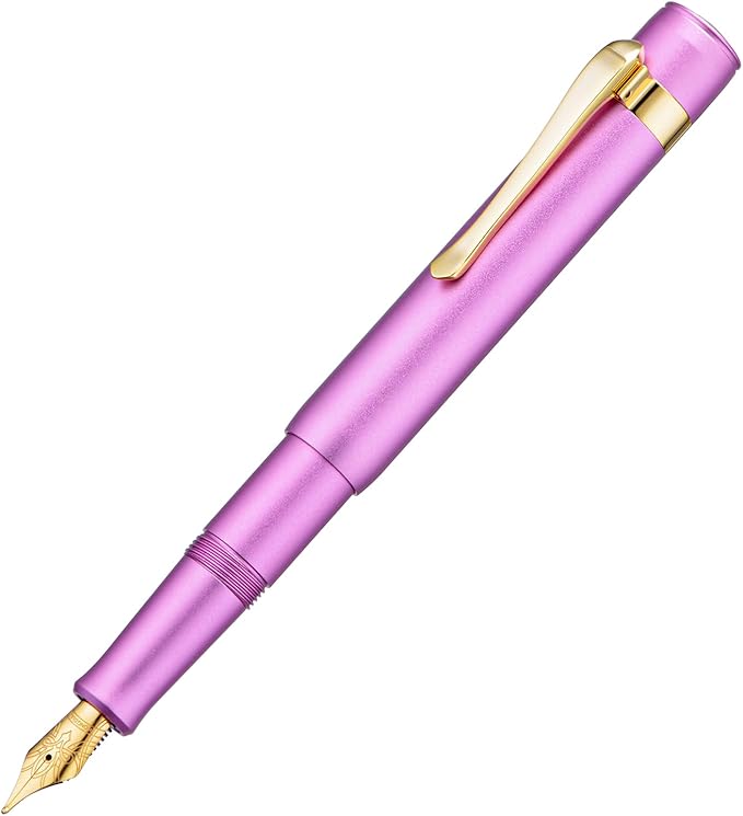 Hongdian M2 Black Forest Mini Fountain Pen, Fine Soft Golden Nib & Sleek Shape - Image 2