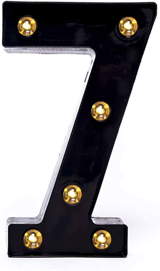 Foaky Black LED Marquee Number Lights Sign Light Up Marquee Number Lights Sign by Foaky