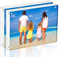 Meetu Acrylic Picture Frame 4x6 Tabletop Photo Frame Magnetic Double Sided by Meetu