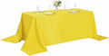Rectangle Tablecloth 90x132 inch Washable Polyester Fabric Table Cloth by Cupuamon