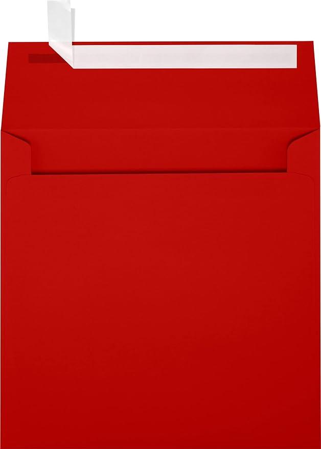 LUXPaper Square Invitation Envelopes | Peel & Press | 6 1/2" x 6 1/2" | Holiday by LUXPaper