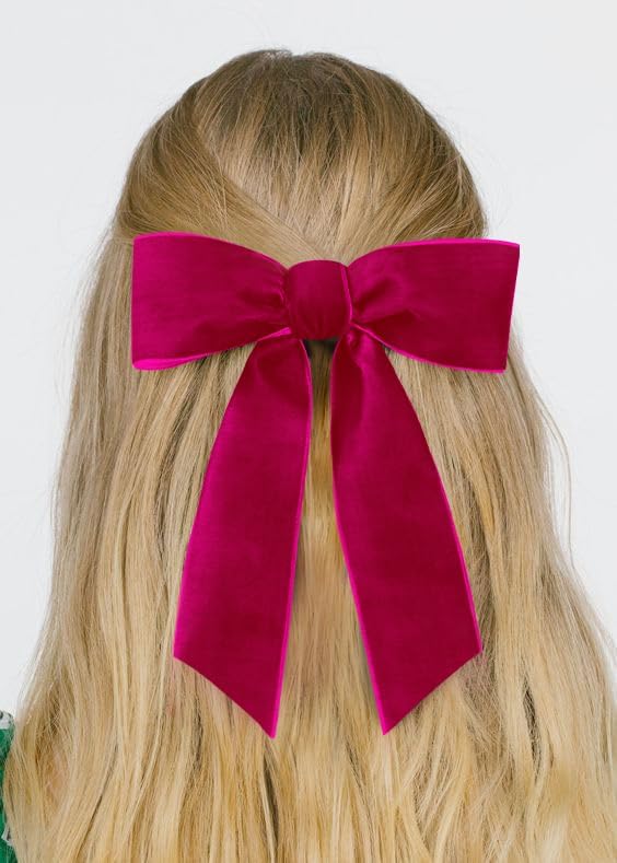 Hot Pink Velvet Ribbon 1.5'' 25 Yards - Image 2