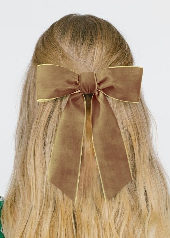 Khaki Velvet Ribbon 1.5'' 25 Yards - Image 2