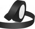 KMER LIFE Solid Color Black Satin Ribbon, 1 Inches x 25 Yards Fabric Satin by KMERLIFE