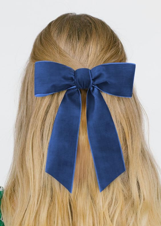 Royal Blue Velvet Ribbon 1.5'' 25 Yards - Image 2