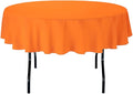 LinenTablecloth 70-Inch Round Polyester Tablecloth Pumpkin by LTCLINENS