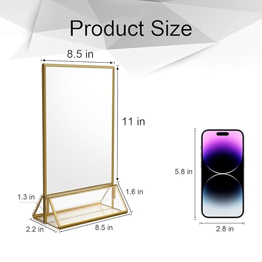 NIUBEE 6Pack 8.5 x 11 Acrylic Sign Holder - Image 3