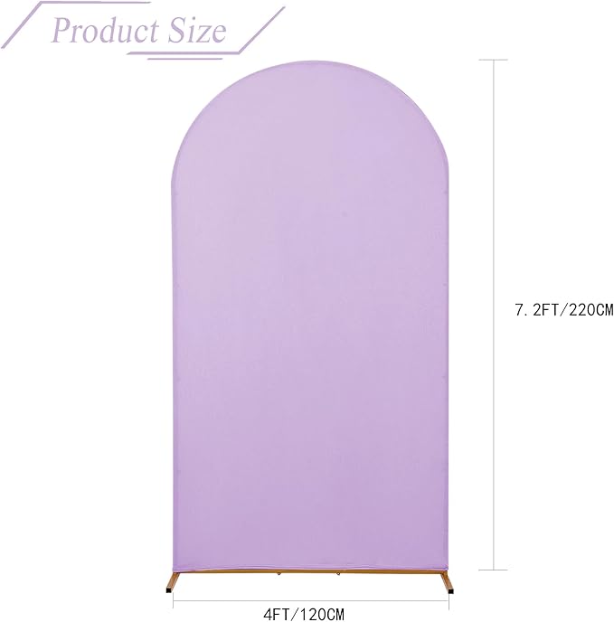 bricia Wedding Arch Backdrop Stand Cover, 7.2FT Double Sided Stretchy Arch - Image 2