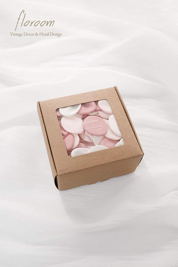 Floroom 300pcs Rose Petals Blush Pink Faux Silk Flower Petals - Image 7