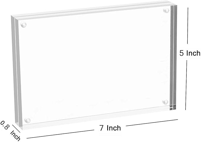 Magicool Premium Acrylic Photo Frame- Magnet Photo Frame -Double Sied Thick - Image 2