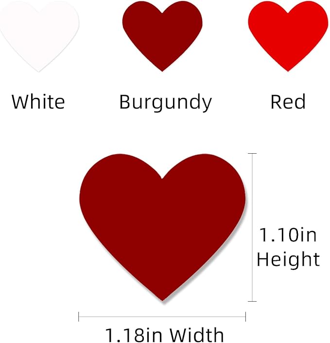 White Red Burgundy Party Decorations - Image 2