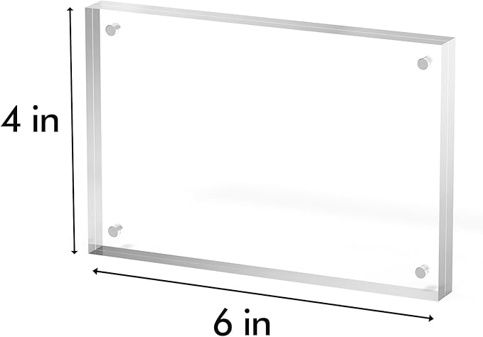 4x6 Acrylic Picture Frame 1 Pack, Desktop Display Decor Gift - Image 3