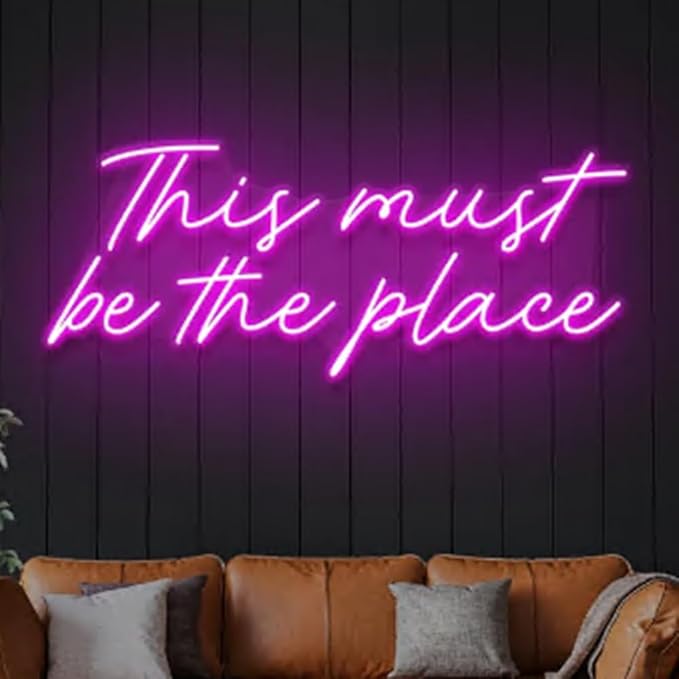 This Must Be The Place Neon Sign, Led Neon Light Bar Sign, Party Sign, Home - Image 4