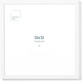 Opposite Wall - 12x12 in - White Solid Oak Wood Picture Frame - Lightweight by OppositeWall