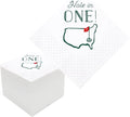 Golf Cocktail Napkins, 100 Pack Hole in One First Birthday Golf Themed Paper by Geloar