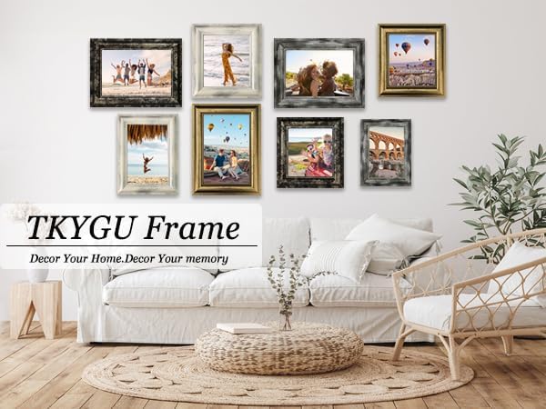 4x6 Picture Frames Set of 4- Rustic Retro Photo Frame - Image 6