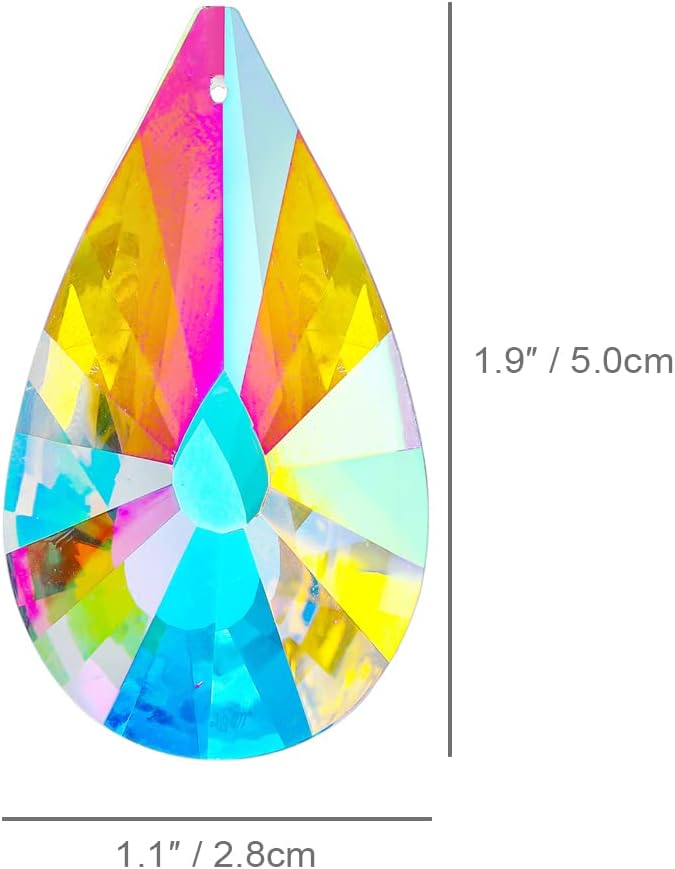 10 Pack Colorful Crystal Prisms Suncatcher, Sun Shine Catcher Rainbow Pendants - Image 7