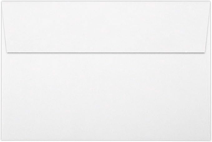 LUXPaper A9 Invitation Envelopes | Peel & Press | 5 3/4" x 8 3/4" | White | by LUXPaper