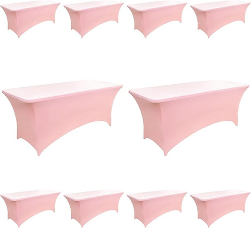 10-Pack 6ft Spandex Table Covers by Unknown