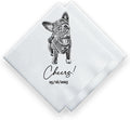 Luxury Custom Illustrated Dog Wedding Napkins, Custom Pet, Personalized Photo by Evamall