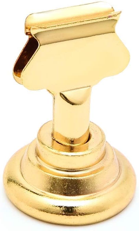 Urban Deco 16 Pieces Table Card Holder Place Card Holders 1.7 inches Gold Steel - Image 8