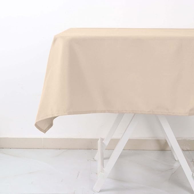 Efavormart 54x54 Nude Wholesale Linens Seamless Polyester Square Linen - Image 6