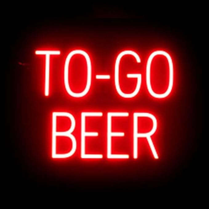 SpellBrite TO-GO BEER Sign | Beer-Related Sign by SpellBrite