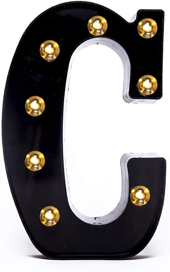 Foaky Black LED Marquee Number Lights Sign Light Up Marquee Number Lights Sign by Foaky