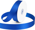 KMER LIFE 1 inch Wide x 50 Yards Royal Blue Single Faced Polyester Satin Ribbon by KMERLIFE