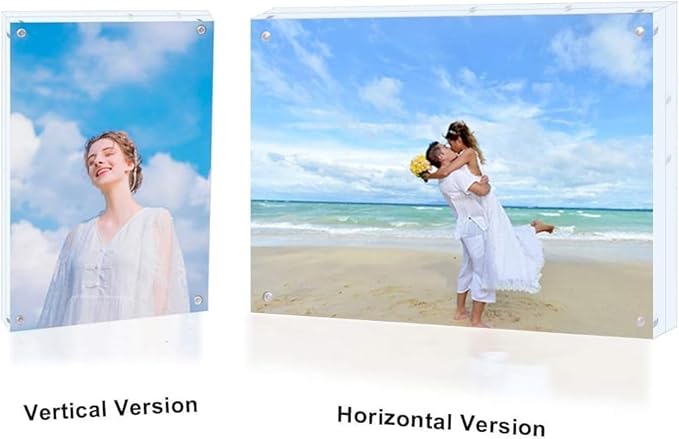 11x14 Acrylic Picture Frame, Minimalist Frameless Floating Frame - Image 4
