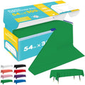 Green Plastic Table Cover Roll - 54IN x 300FT by Niuara