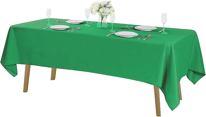 Rectangle Tablecloth 60x102 inch Washable Polyester Fabric Table Cloth by Cupuamon