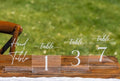 Clear Arch Acrylic Table Numbers by SublimeSoir%C3%A9e