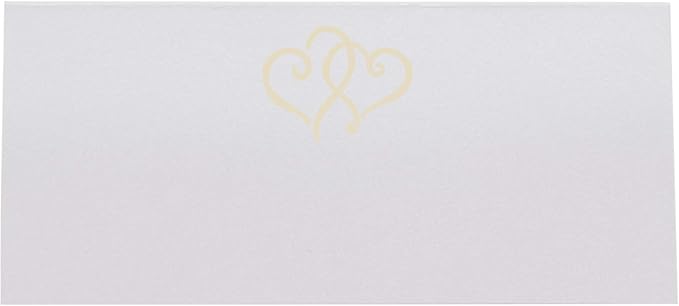 Linked Hearts Place Cards, Pre-cut and Scored - Image 3