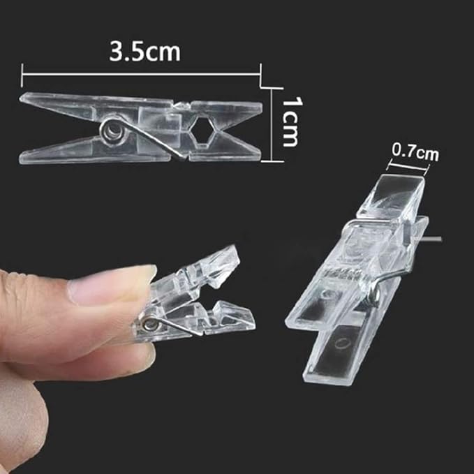 100pcs Photo Clips Mini Clothespins - Image 7