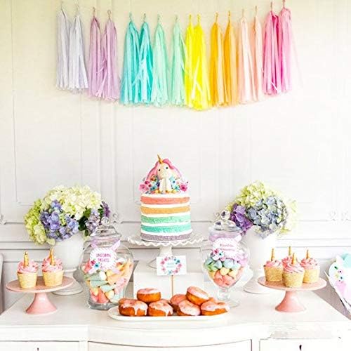 Fonder Mols Colorful Tissue Tassel Garland DIY Kit Pink Pastel Ombre Tassel - Image 2